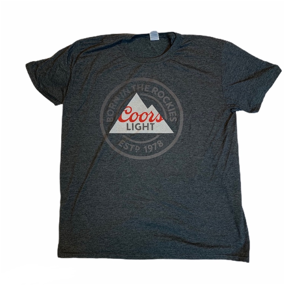 COORS LIGHT Classic Logo Graphic Tee XL Gray
